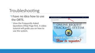 orts tracking|Frequently Asked Questions .